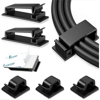 Cable Clips Organizer Drop Wire Holder Cord Management Self-Adhesive Cable Manager Fixed Clamp Wire Winder For Home Office Car
