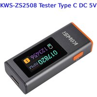 KWS-ZS2508 Type-C Multi-function Digital Display DC Voltage Ammeter Power Meter DC 5V 0.5A Ammeter Power Meter Charging Tester