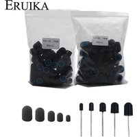 50pcs Nail Sanding Bands Caps With Mandrel Pedicure Manicure Remove Dead Skin Polishing Foot Care Clean Cuticle Accessories