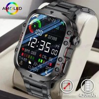 Men Smart Watch Bluetooth Call Sleep Heart Rate Health Monitor Outdoor LED Flashlight Waterproof Sports Watche For Android IOS