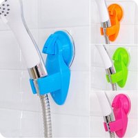 2PCS Multifunctional Strong Sucker-in Rain Shower Support Base Showerheads Holder Wall Mounted Household Storage Rack