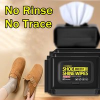 Disposable Powerful Shoe Wipes Cloth for No-Rinse Shoe Cleaning Wipes Portable White Shoe Sneakers Stain Removal Quick Wet Wipes