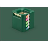 5-in-1 Sticky Note Dispenser Magnetic Paperclip Absorb Efficient Desktop Note Holder Plastic Space-Saving Page Marker Case Home