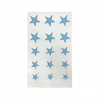 Anime JOJO SBR Jonathan Joestar Cosplay Temporary Tattoo Blue Star Pattern Y2k Bithday Party Halloween Body Tattoos Cute Prop