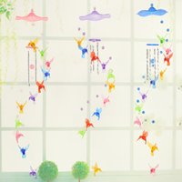 Wind Chime Decoration Creative Home Decoration Craft Gift Courtyard Metal Aluminum Tube Plastic Pendant Pastoral Style