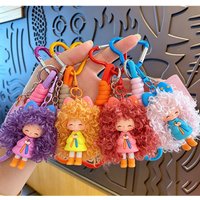 Milk Doll Pendant, Cartoon Fashion Girl Keychain Pendant, Bag Pendant Keycap Keychain Car Interior Decoration Styling Ideas