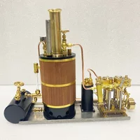 Vertical Steam Engine Boiler Inline Double Cylinder Power Unit Suitable for 0.8M To 1.3M Steam Ship Power Model