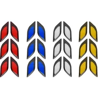 6pcs/Set Car Reflective Stickers Anti-Scratch Safety Warning Sticker for Truck Auto Motor Exterior Decorative Accessories