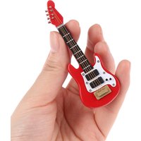 1:12 Dollhouse Miniature Music Electric Guitar for Kids Musical Toy House Decor For Doll Pretend Play And Home Decoration Props