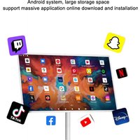 32 Inch Large 4k Capacitive Touch Swivel Screen Floor Stand Android Kiosk Universal Serial Bus