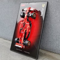 Display Wallboard for Lego 42207 Ferrari SF-24 F1,Adult Collectibles for Lego Car Wall Mount Building Blocks