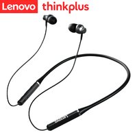 Lenovo Headset Lightweight OverEar Bluetooth Earphones Waterproof HIFI lossless Audio Quality Magnetic Neckband Sports Headphone