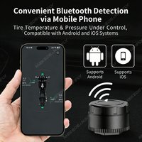 Aplikacja mobilna na systemy Apple IOS i Android do wyświetlacza w samochodzie, monitorowania ciśnienia w oponach TPMS BT 5.4, czujnik ciśnienia w oponach do motocykli, trójkołowców, ciężarówek.