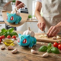Pokemon Bulbasaur Model Toy 3D Printed Creative Cute Bulbasaur Kitchen Garlic Storage Box Gadget Organizer Funny Home Decor Gift