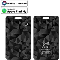 CD 1.8mm Thin (iOS Only) Bluetooth Wallet Tracker Card Wireless Charging Works with Apple Find My IP68 Waterproof Item Tracker