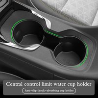 for Chevy Chevrolet Bolt EUV/EV 2022-2024 Cup Holder Storage Box TPE Shock-Absorbing Central Armrest Cup Tray Tidying