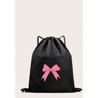Fashionable Cute Cartoon Printed Polyester Drawstring Pocket Large Capacity Sports Backpack Basketball Bag Suitable for Daily