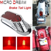Motorcycle Tombstone Red Taillight Fender Mount LED Brake Stop Tail Lights For Harley Softail Heritage Deluxe FLSTN FLHRSE