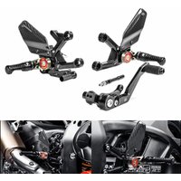 For Honda CBR1000RR CBR 1000 RR-R SC82 2020 CNC aluminum Real Carbon Fiber Adjustable Rearsets Footrest FootPeg
