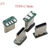 2/5/10/20PCS USB 3.1 Type C Vertical Patch Board 16pin 4 /2Welding Wire Data Band PCB USB Board Male Head 16P Usb C Connector
