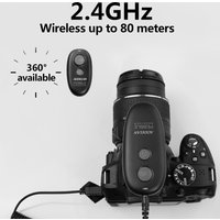 AODELAN 2,4GHz Mini Kabelloser Kamera-Fernauslöser, für Langzeitbelichtung, Dauer-/Einzel-/Verzögerungsaufnahmen