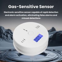 Battery Powered Carbon Monoxide Detector Digital Display 85dB Sound Alert Co Gas Sensor Alarm Home Indoor Safety Warning Monitor