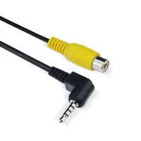 AV In Video Cable Adapter 2.5mm AV Jack Male Plug To RCA Female Adapter Cable for GPS and Rear Camera Converter Cable