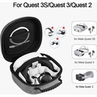 Storage Bag Case for Quest 3S /Quest 3 /Quest 2 VR Accessories Headset Portable Box Touch Controllers Hard Carrying Case