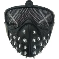 ComicsDog Mask Halloween Masks Punk Rivet Cyborg Mask Party Cosplay Masks Anime Horror Masque Half Face Steampunk Demon Cosplay