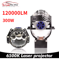 Carolyn new three laser H4 LED projector lens high and low beam LED projection headlights H7 9005 9006 car headlights