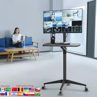 UT-2 Ergonomische Full-Motion 2in1 Laptop Boden Stehen Monitor Tastatur Unterstützung Höhe Einstellen Moving Notebook Schreibtisch Home Office