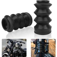 Motorcycle 39mm Front Fork Cover Gaiters Gators Boots Protector Shock Absorber Rubber For Harley Sportster 883 1200 1987-Up