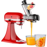 Nasadka do sokowirówki ślimakowej Gvode do miksera stojącego KitchenAid, wolnoobrotowa wyciskarka na zimno z podwójnym otworem do podawania.