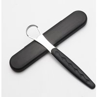 Tongue Scraper With Portable Travel Case Stainless Steel Metal Tongue Cleaner Oral Hygiene Care Easy To Clean Reduce Bad Breath