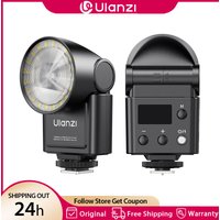 Ulanzi F16R Camera Flash LED Light GN16 2500-6500K for Canon R50 R10 Sony ZVE10 Nikon Fuji Flashlight with 7 Level Adjustment