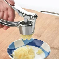 Upgrade Your Kitchen with this Durable Zinc Alloy Garlic Press!