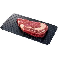 Aluminium Alloy Fast Defrosting Tray Frozen Meat Fish Thaw Plate with Cleaning Brush Kitchen Tool