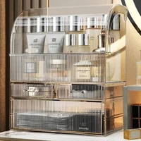 30x17.5x36cm Large Drawer Organizer Makeup Clear Acrylic Box With Perfume Cosmetic Display Capacity Lid Cosmet Storage Box
