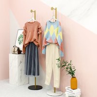 1Pc Clothes Hanger, Floor Standing Single Rod Main Bedroom Hanger, Floor Clothes Hanger Modern Coat Rack, Home Clothes Rack