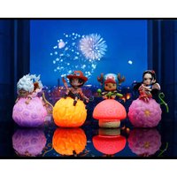 Anime One Piece Devil Fruit Night Light Nika Luffy Cute Figure Robin Ace Chopper Voice-Controlled Night Light Desktop Ornament