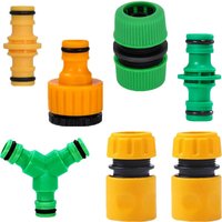 10pcs Garden 1/2'' 16mm Hose Quick Connector Pipe Coupler Stop Water Connector Replace Car Wash Irrigation Tube Repair Joint