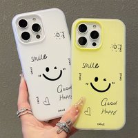 Smiling Face Phone Case For Xiaomi Redmi 13C 14C 4G Redmi Note 14 13 12 11 10 Pro Plus 5G 4G Protection Shockproof Soft Cover