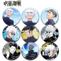 Jujutsu Kaisen Anime Badge Set Full Character Collection Gojo Satoru Geto Suguru Iron Pin Metal Enamel Pins Anime Merch