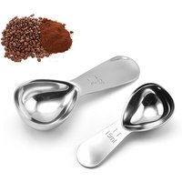 15ml/30ml Stainless Steel Coffee Spoons Coffee Measuring Scoop with Graduated Measuring Spoon Beans Tea Sugar Barista tools