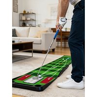 Dual Speed Golf Putting Green Mat Portable Roll Up Indoor Outdoor Putter Practice Trainer with Anti Slip Base Equipment for Home