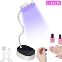 DianaBeauty UV Led Nail Lamp Rechargeable 36W Nail Dryer with 3 Timer Settings Professional UV Light with LCD Touch Screen