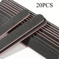 Double Sided Nail File Set, Black Matte Board Nail Polish and Sanding Tool Washable Double-sided Nail File Acrylic DIY Nail Tool