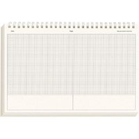 Simple Thicken Paper Coil Notebook Grid/Horizontal Lines Partition Design B5 Notepad Flip-up Notepad Students