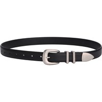 Maikun neue Vintage Damen Ledergürtel einfache All-Match Silber Schnalle dekorative Gürtel für Frauen
