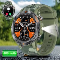 LIGE Smart Watch Men's Watch Sports Weather Music Compass Flashlight 400mAh Battery Bluetooth Call Waterproof Durable Smartwatch
